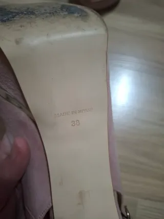 Zapatos de tacón rosa