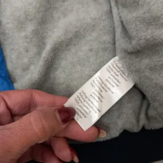 Giubbotto bambino blu con cappuccio e guanti