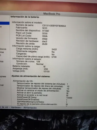 MacBook Pro A1502 Plata