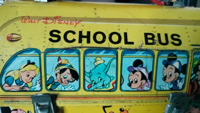 Cabás Fiambrera Escolar Disney Años 70