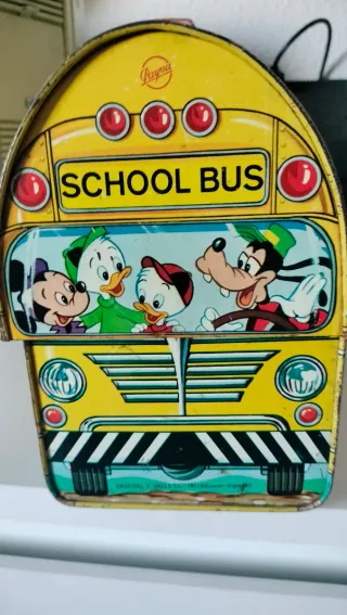 Cabás Fiambrera Escolar Disney Años 70