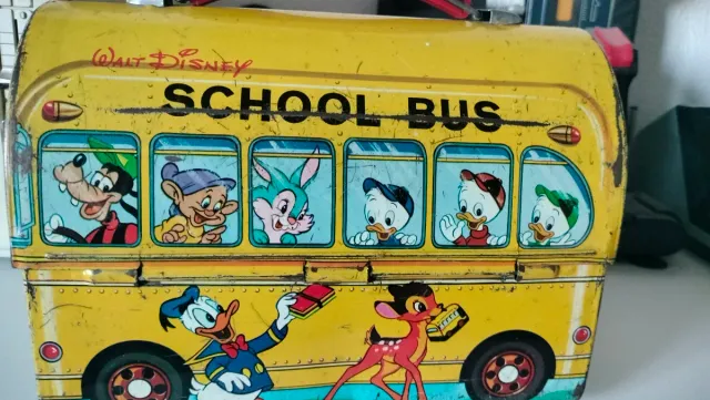 Cabás Fiambrera Escolar Disney Años 70