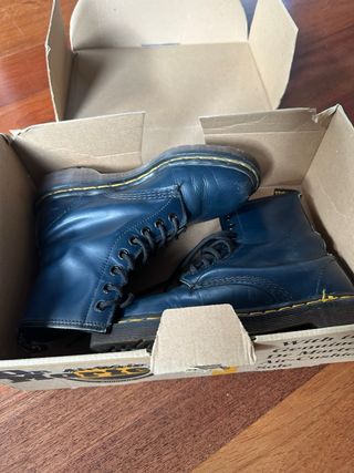 Botas Dr. Martens Azul Petróleo