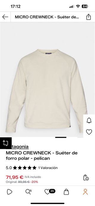 Patagonia Microd Crewneck Talla L
