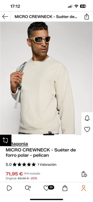 Patagonia Microd Crewneck Talla L