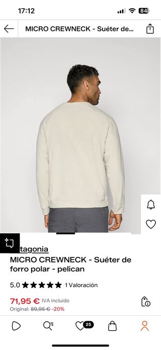 Patagonia Microd Crewneck Talla L