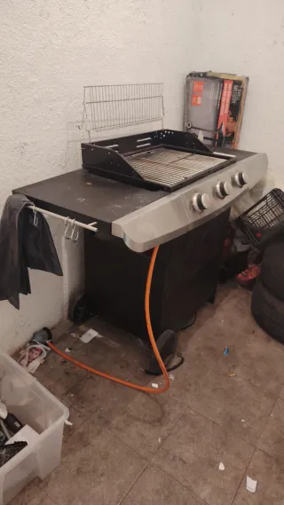 Barbecue a gas con ruote