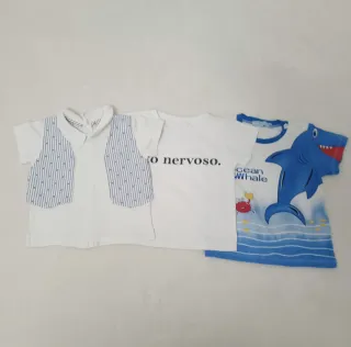 Set 3 Magliette Bimbo 9-12 Mesi