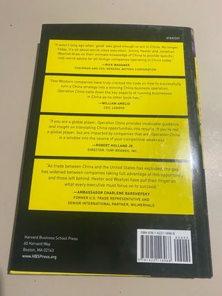 Operation China: From Strategy to Execution