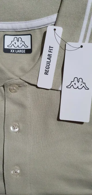 Polo Kappa Uomo verde pallido Taglia XXL