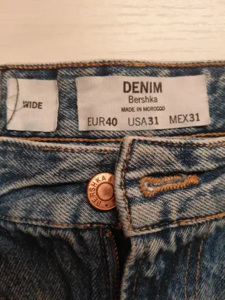 Jeans Bershka Wide Uomo Tg 40