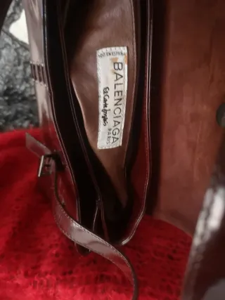 Borsa Balenciaga in pelle scamosciata marrone