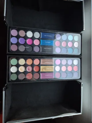 Maletín Maquillaje Profesional Plata