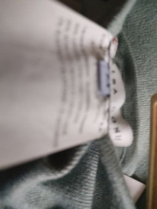 Falda larga de punto verde