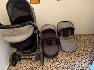 Carro de bebé Playxtrem gris