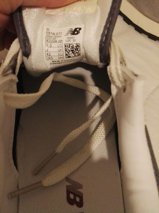 Zapatillas New Balance Talla 42 Gris/Blanco