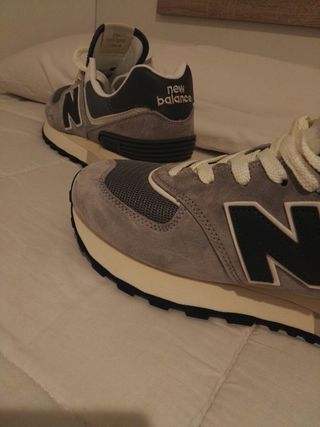 Zapatillas New Balance Talla 42 Gris/Blanco