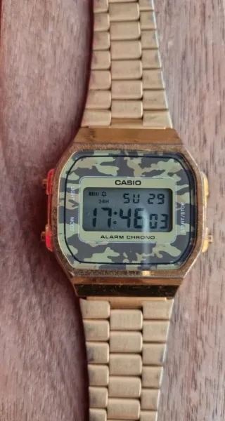 Orologio Casio Vintage Camouflage Oro