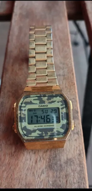 Orologio Casio Vintage Camouflage Oro