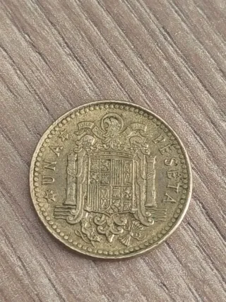 Moneda 1 peseta Juan Carlos I Rey de España 1975