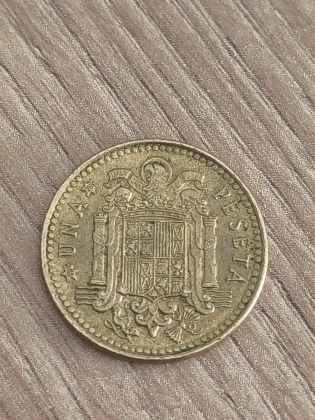 Moneda 1 peseta Juan Carlos I Rey de España 1975