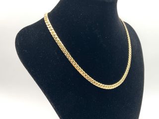 cadena oro 18k con circonita 21cm