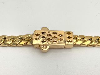 cadena oro 18k con circonita 21cm