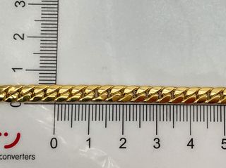 cadena oro 18k con circonita 21cm