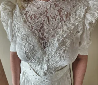 Vestido Novia Ibicenco Años 80