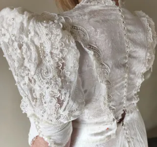 Vestido Novia Ibicenco Años 80