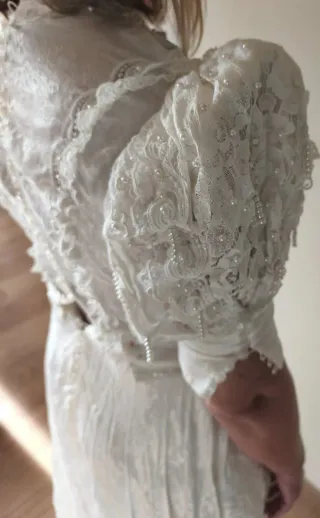 Vestido Novia Ibicenco Años 80