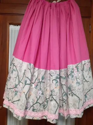 Zagalejo huertana rosa estampado floral