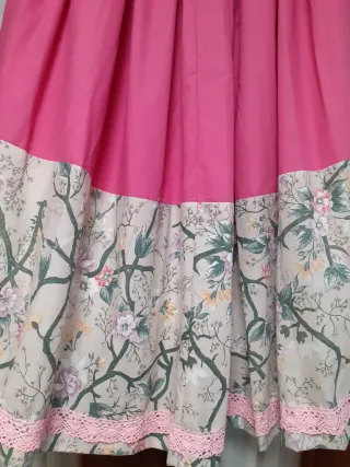 Zagalejo huertana rosa estampado floral