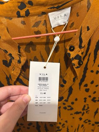 Vestido Vila estampado animal print