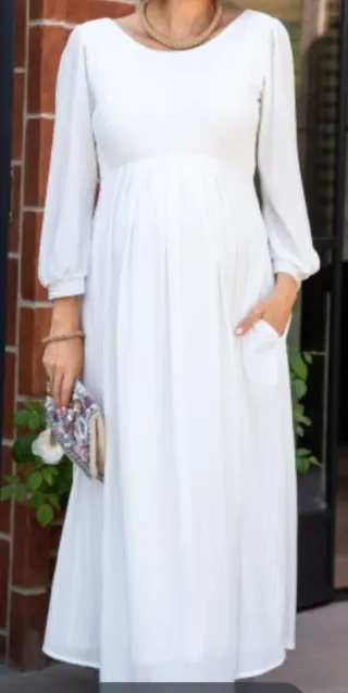 Vestido de boda premamá blanco Tiffany Rose