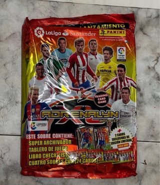 8 blisters cromos Adrenalyn XL Liga 16-17 + Album