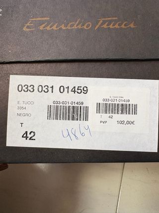 Zapatos Vestir Oxford Tusco Tucci Negro Talla 37