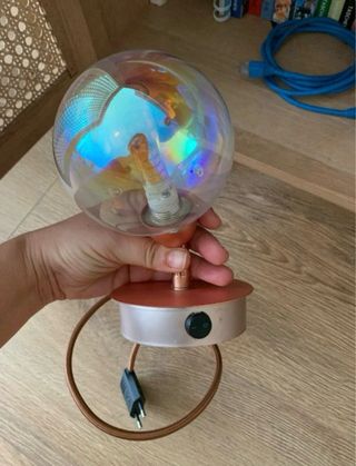 Candeeiros Rose Gold Vidro Metal