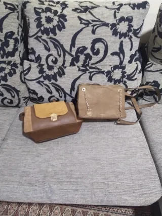 Bolso Parfois camel y mochila juvenil