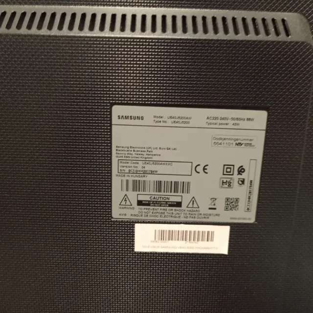 Televisión Samsung 40 Negra