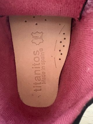 Zapatos Titanitos Negro Mariposa talla 19