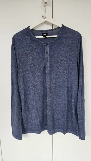 Camiseta H&M manga larga hombre Talla L