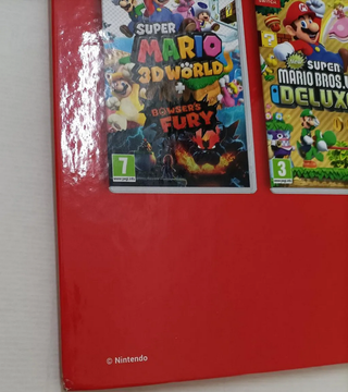 display publicitario nintendo mario bros switch 3d