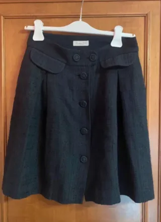 Gonna Massimo Dutti Nera Taglia S