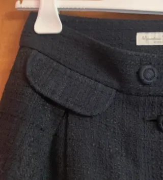 Gonna Massimo Dutti Nera Taglia S