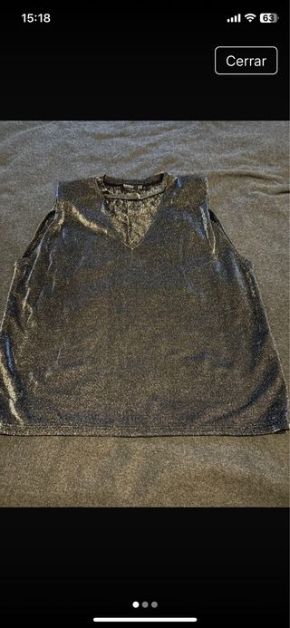 CAMISETA PLATEADA talla M