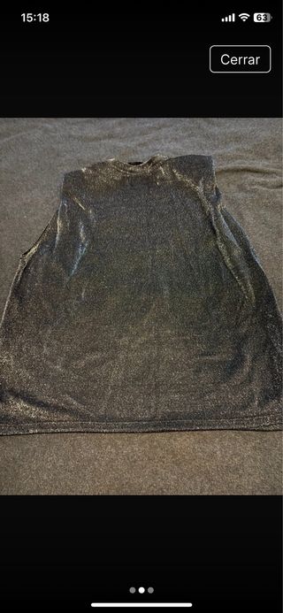 CAMISETA PLATEADA talla M