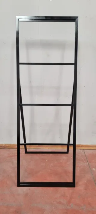 Espejo de pie marco negro (Fabricación artesanal)