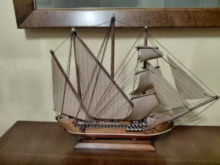 Maqueta de Goleta de Madera