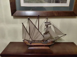 Maqueta de Goleta de Madera